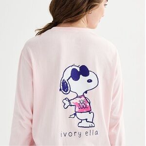 IVORY ELLA Peanuts Joe Cool Long Sleeve Tee
